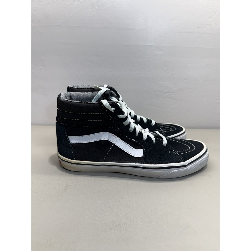 VANS Sk8-Hi Black/White High Top Mens Sz 9.5 Women's Sz 11
